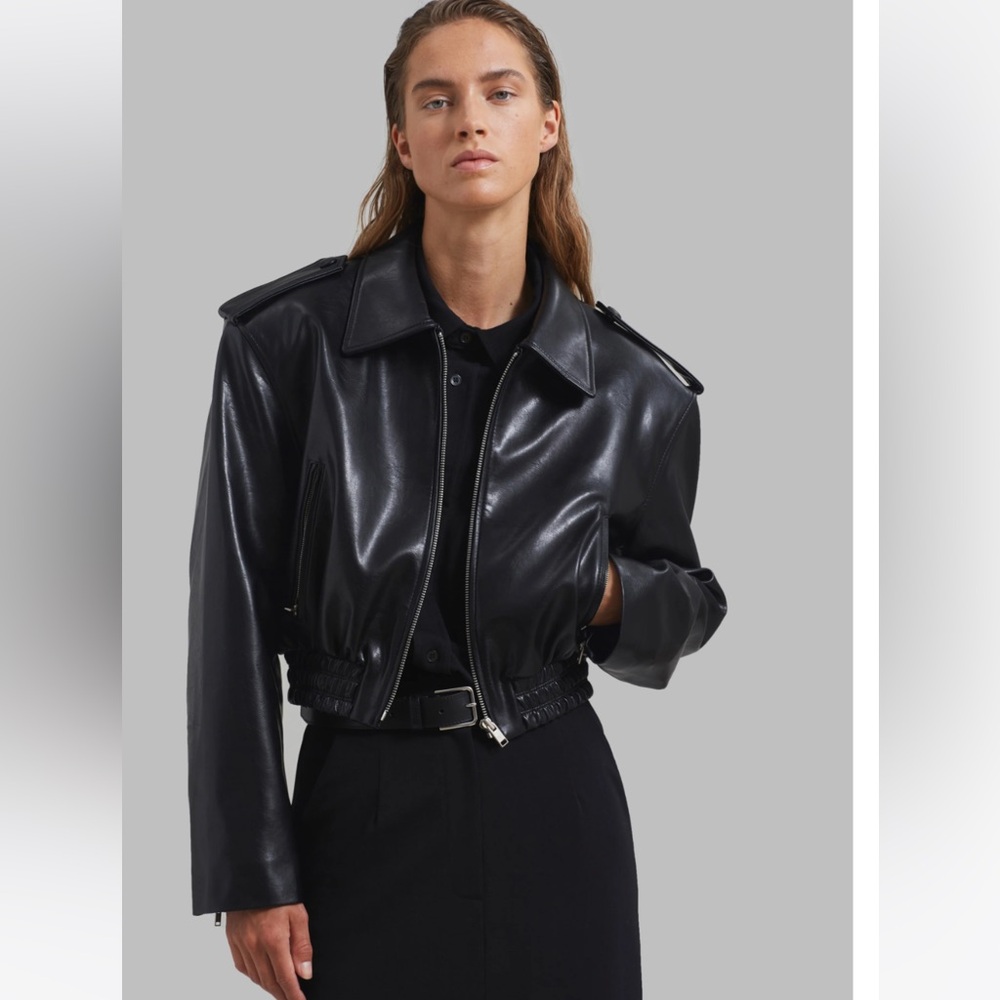 The Frankie Shop Kaia Cropped Bomber